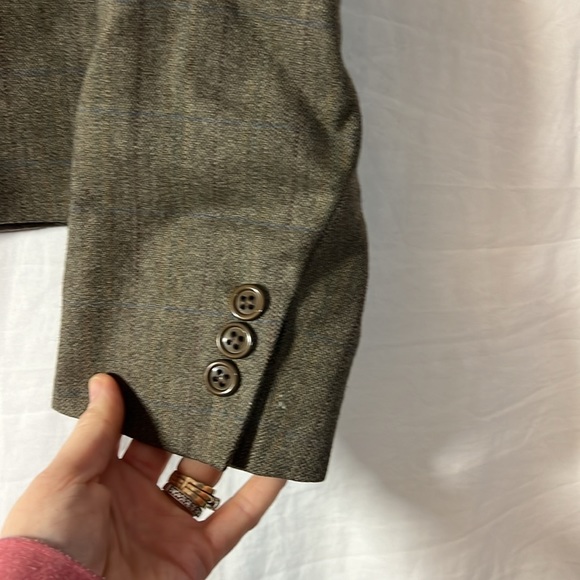 Harve’ Benard Petite Wool Blazer- Single Button - Brown - Picture 6 of 8
